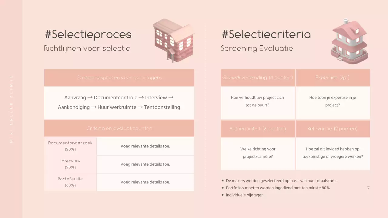 roze 3d driedimensionaal concept lokale maker wervingsgids