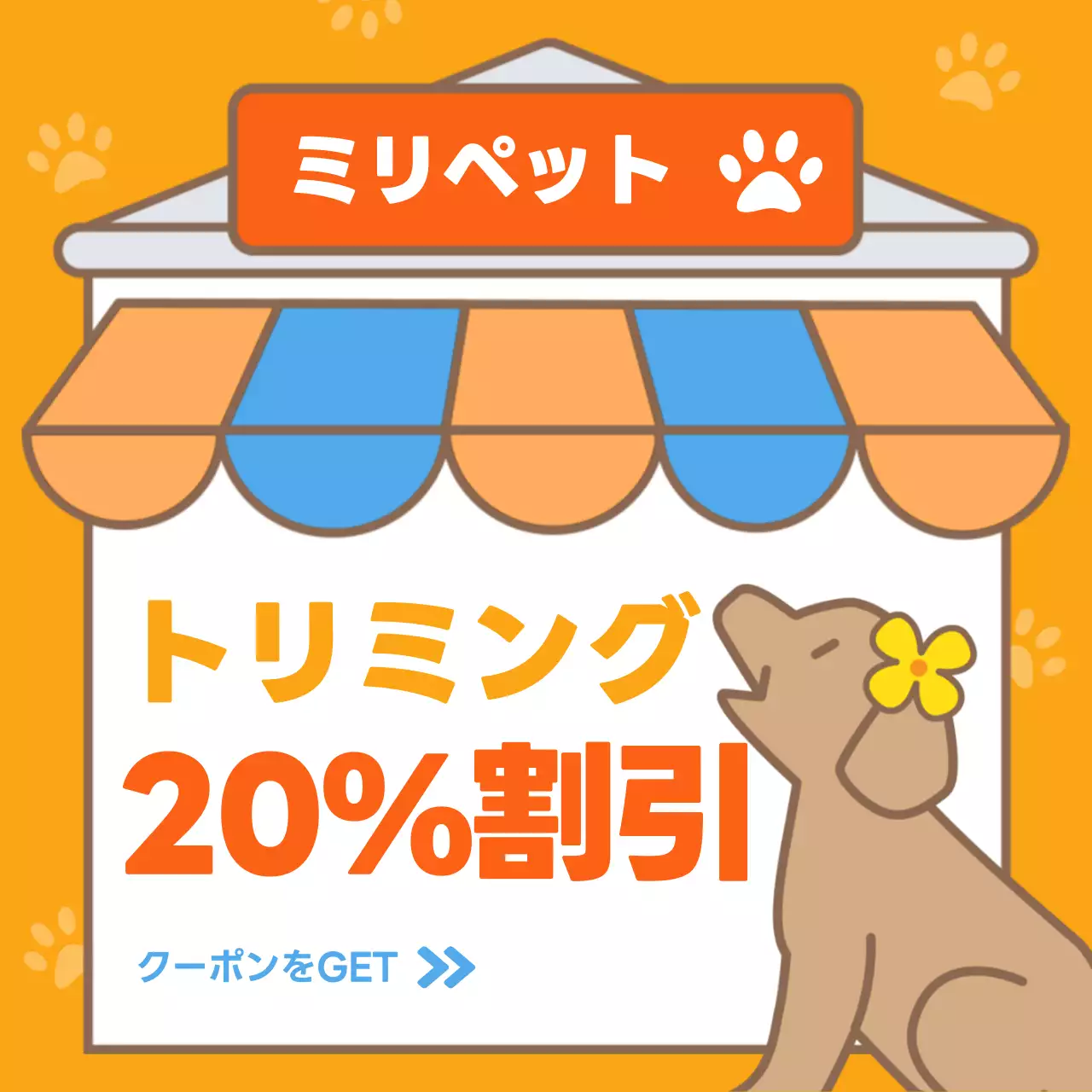 カラフル ポップ トリミング チラシ Instagram投稿