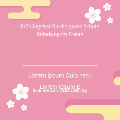Frühlingsanbetung im Freien