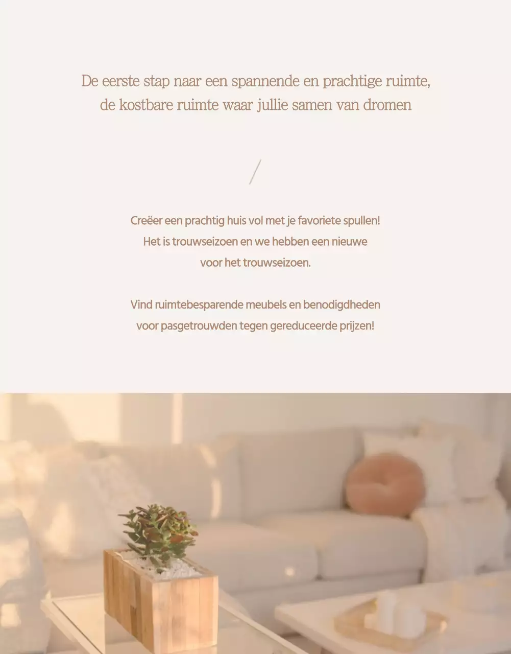 Bruiloft Week in Beige