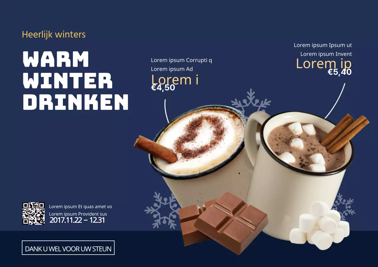 Winter Nieuw Menu Evenement