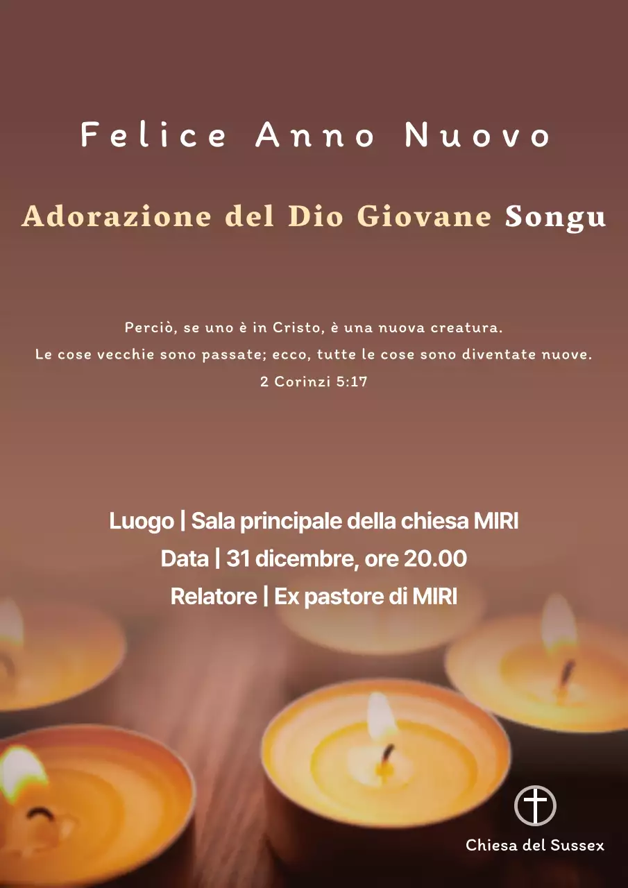 Servizio di ringraziamento per il nuovo anno