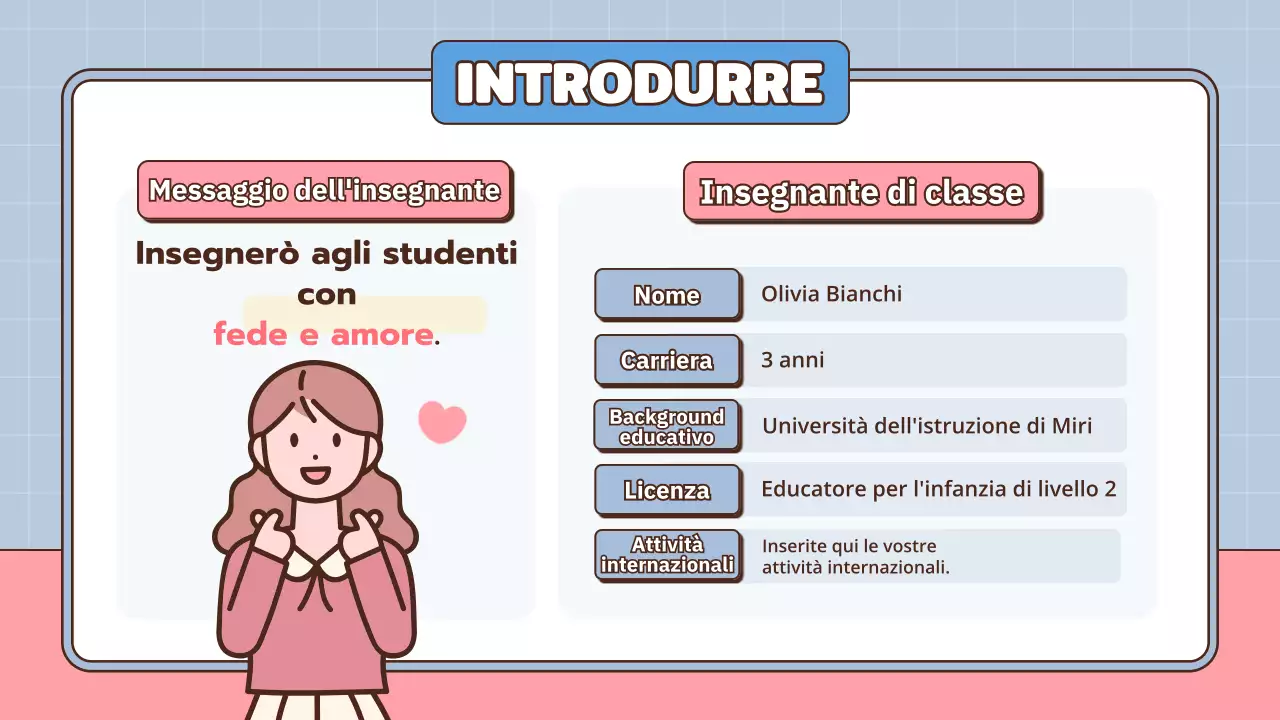 Presentazione per una conferenza genitori-insegnanti a tema scolastico