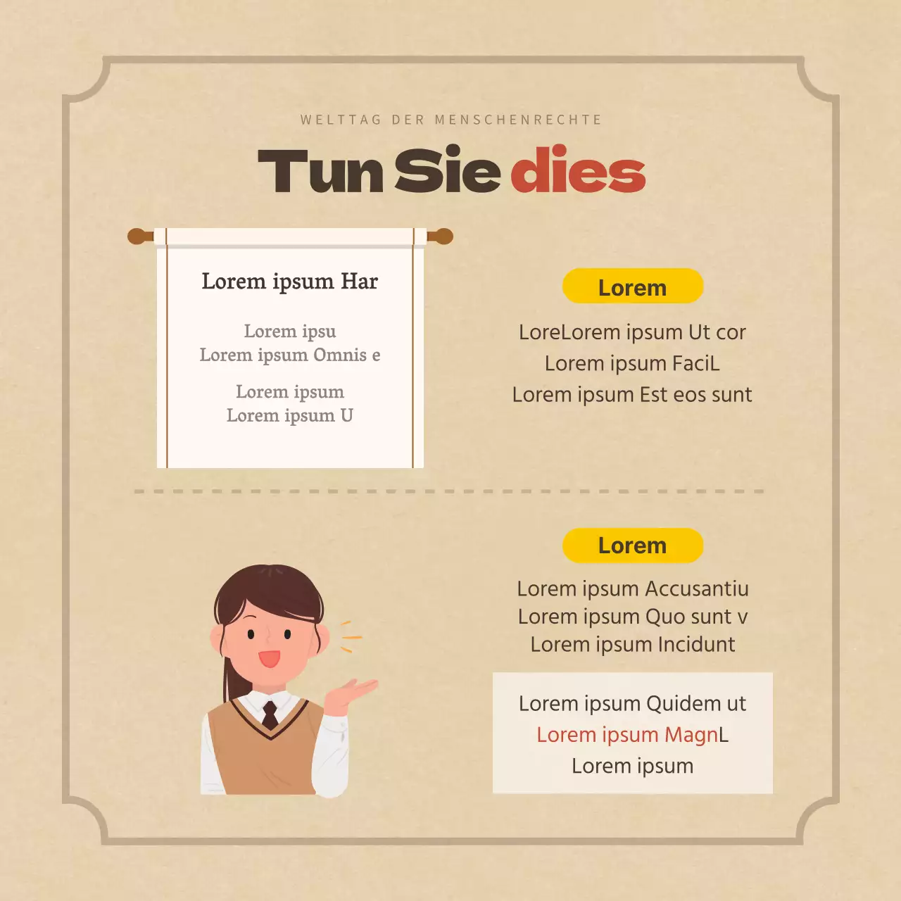 Duclass Weltmenschenrechtstag KarteNews Design