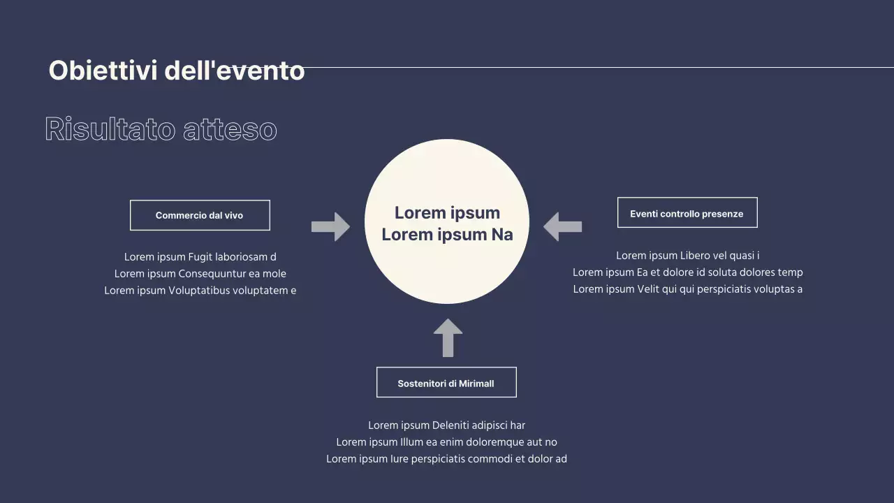 Organizzatore di eventi del Black Friday per un moderno centro commerciale in blu e beige