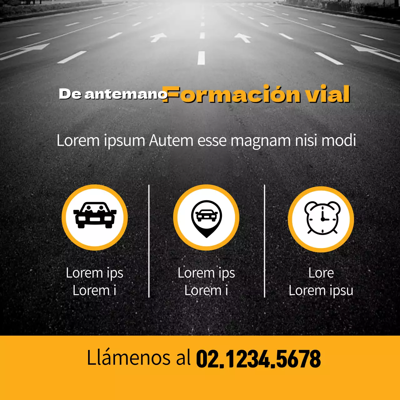 Formación previa a la circulación Formación sobre responsabilidad, desde los aspectos básicos del permiso de aprendizaje hasta el aparcamiento