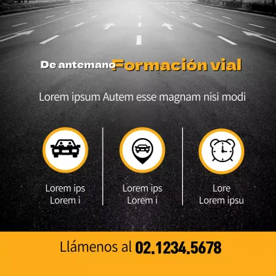 Formación previa a la circulación Formación sobre responsabilidad, desde los aspectos básicos del permiso de aprendizaje hasta el aparcamiento