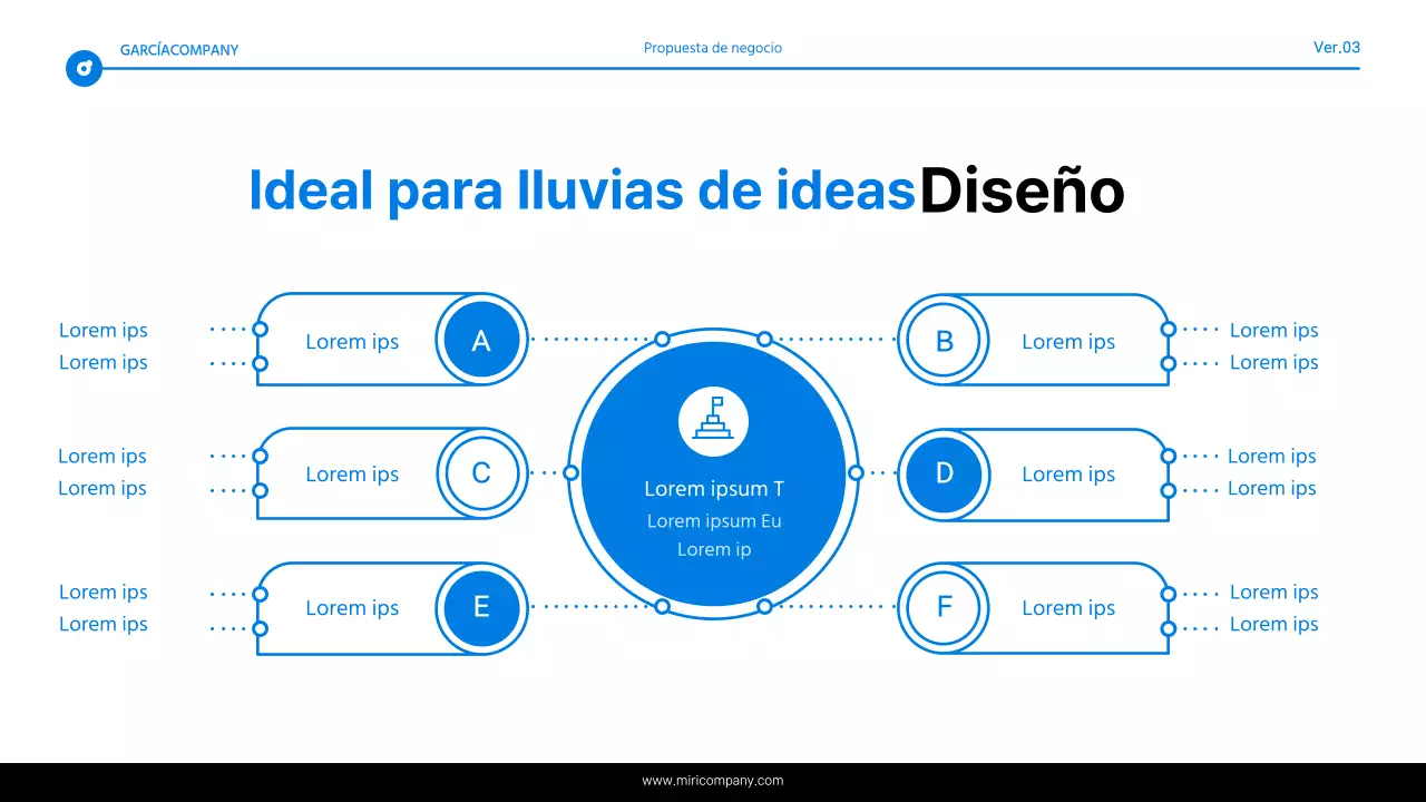 Informe de resaltado de texto simple en azul y blanco