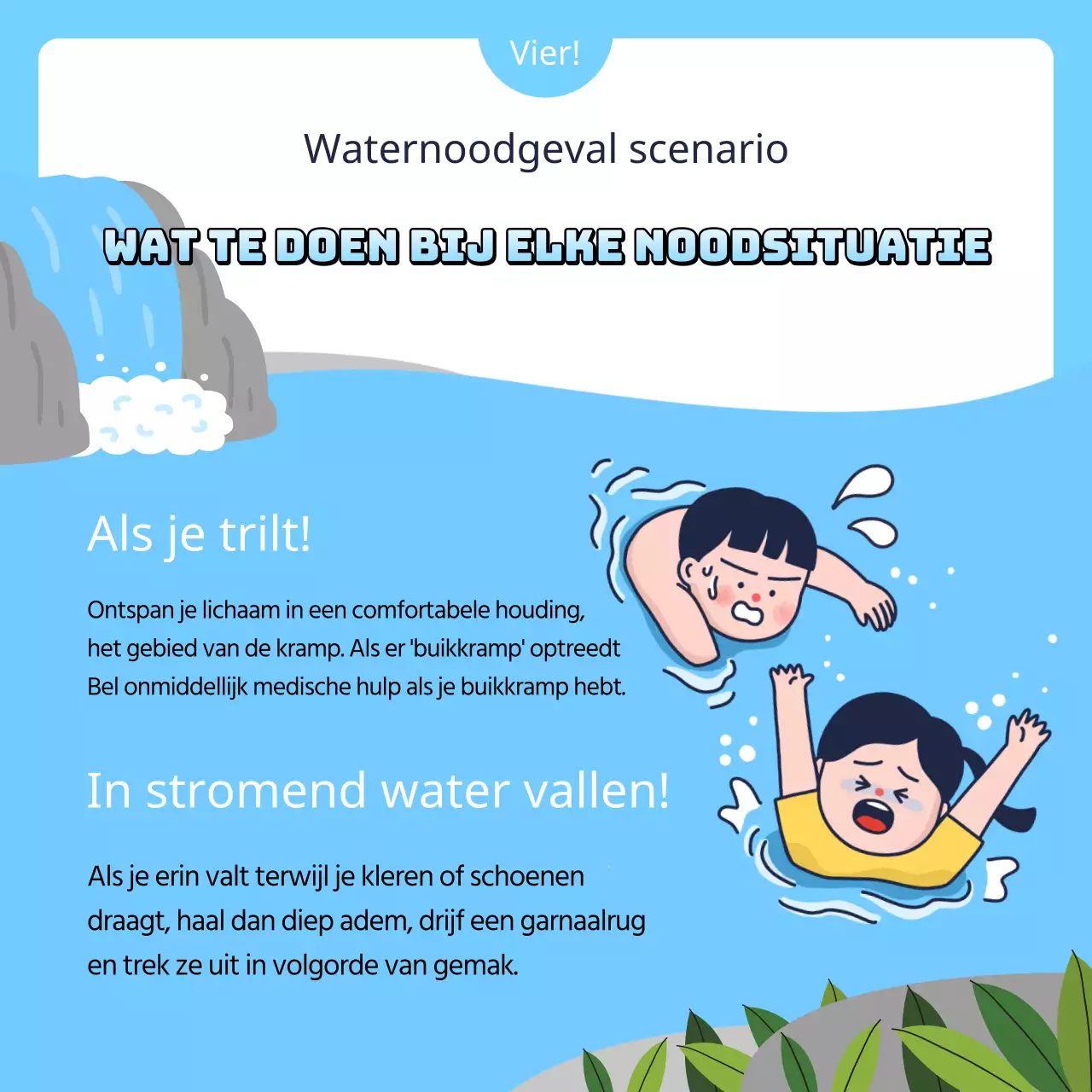 Wat te doen voor en na een schattige blauwe dip