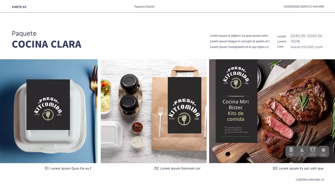 Presentación de portafolio para diseñadores