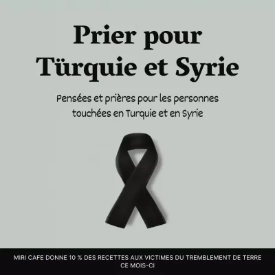 Libellé du mémorial syrien en gris et noir en Turquie