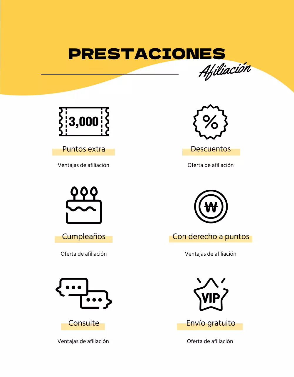 Eventos Petmart amarillos e ilustrados