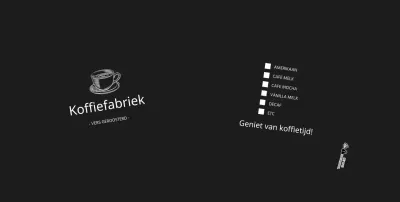 Zwarte eenvoudige illustratie café