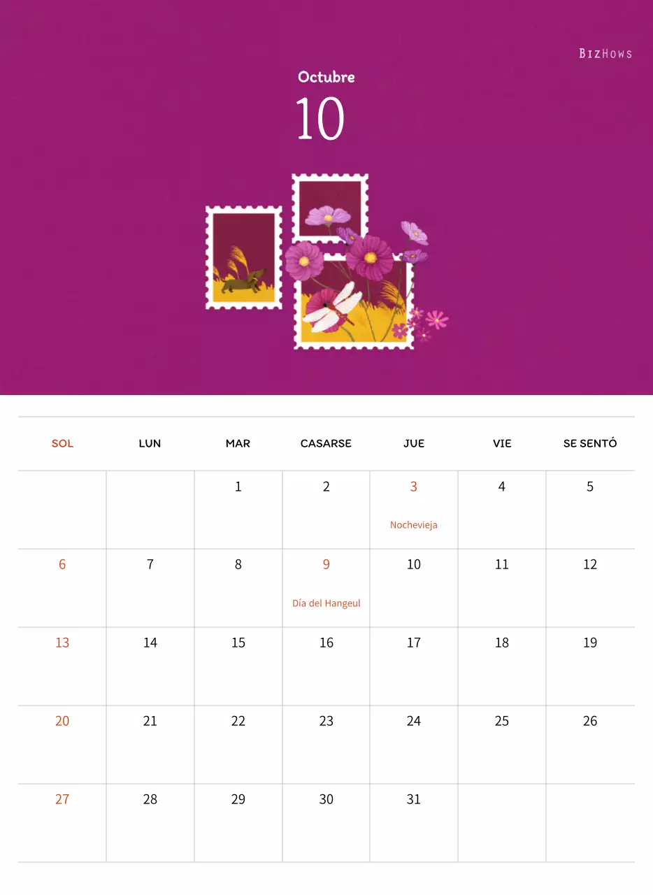 Ilustraciones de sellos con un concepto cálido