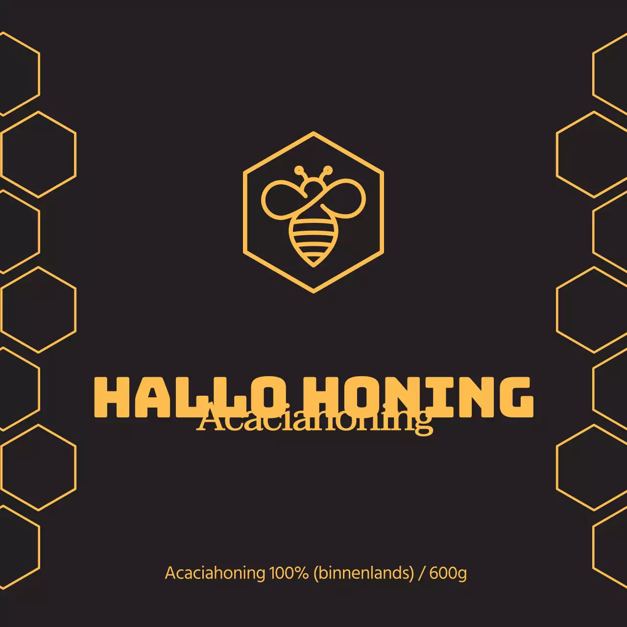 Honing etiketsticker