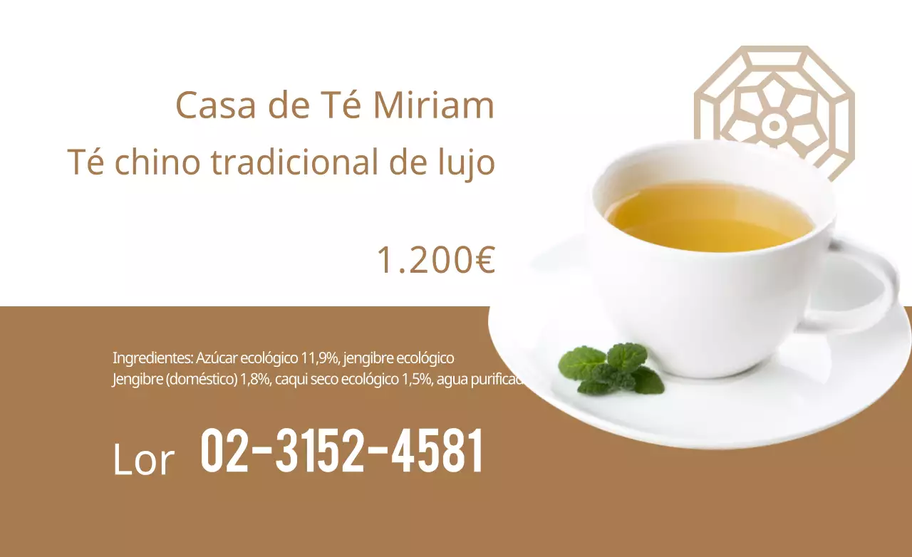 Té de crisantemo tradicional de lujo
