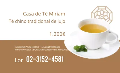 Té de crisantemo tradicional de lujo