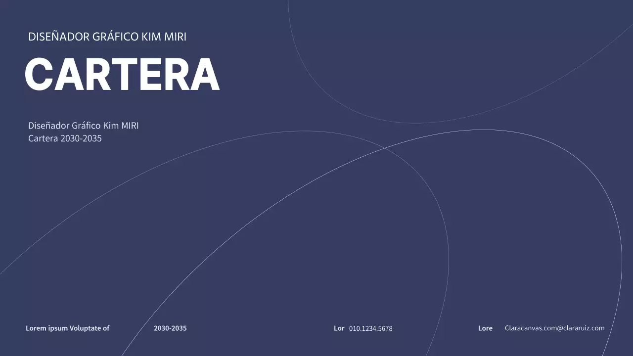 Presentación de portafolio para diseñadores