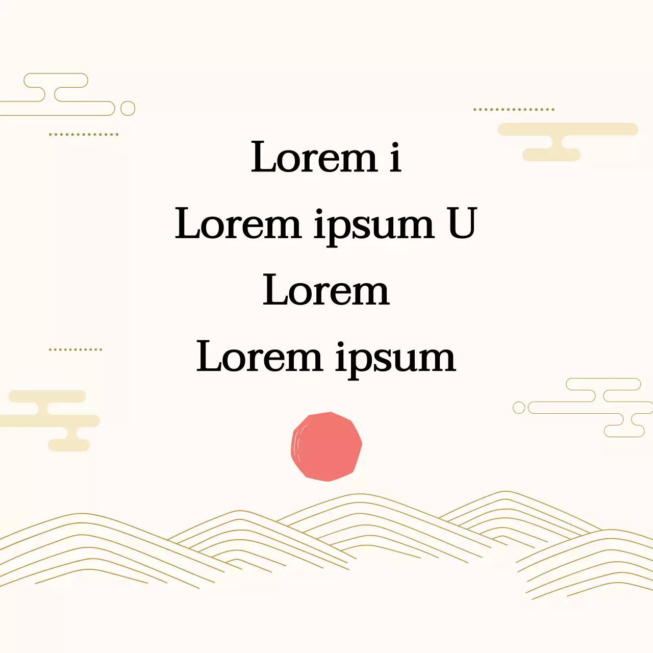 Traditionele nieuwjaarsetiketten in ivoor en rode post