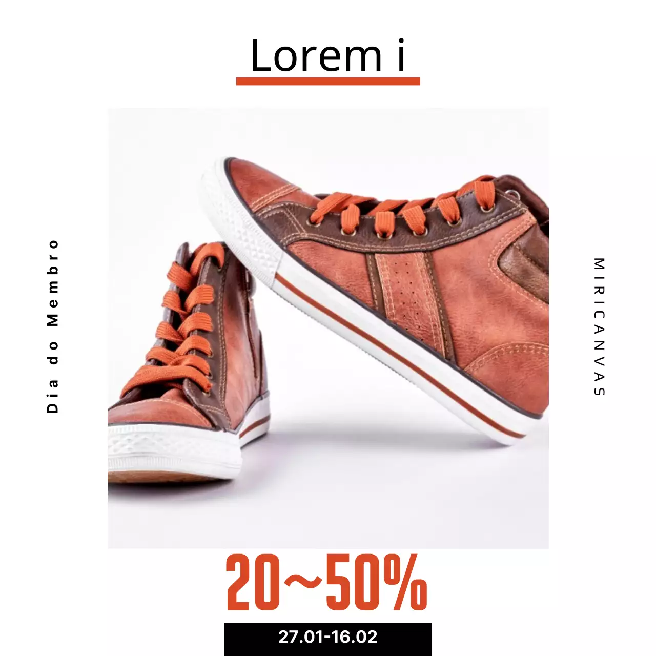 Cartaz promocional para uma loja de roupa