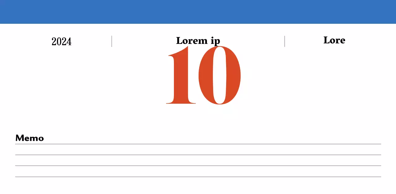 Retro-Konzept Nostalgie-Kalender in rot und blau