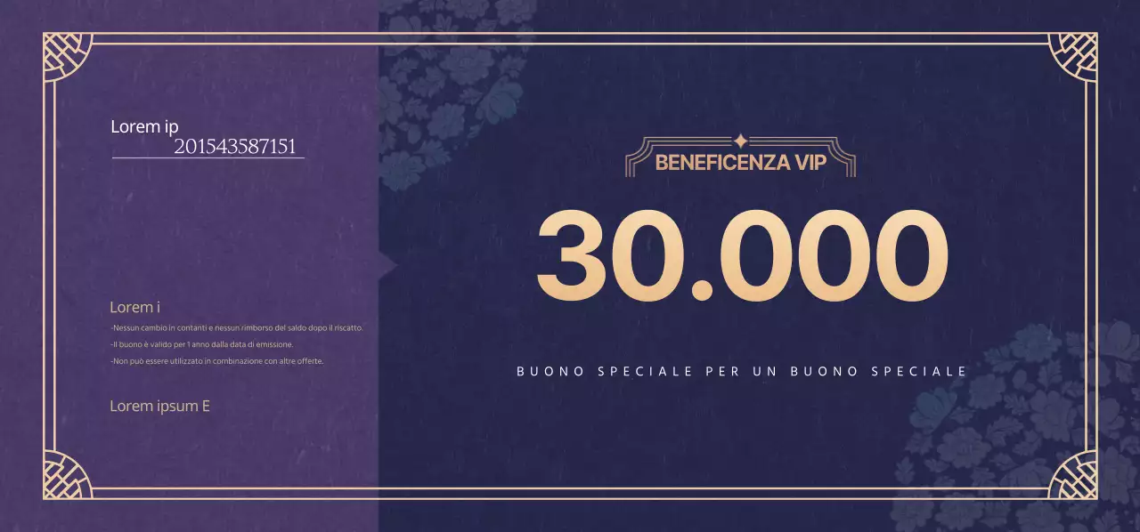 Biglietti per buoni regalo