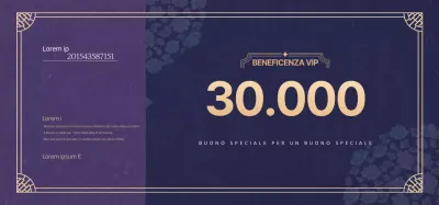 Biglietti per buoni regalo