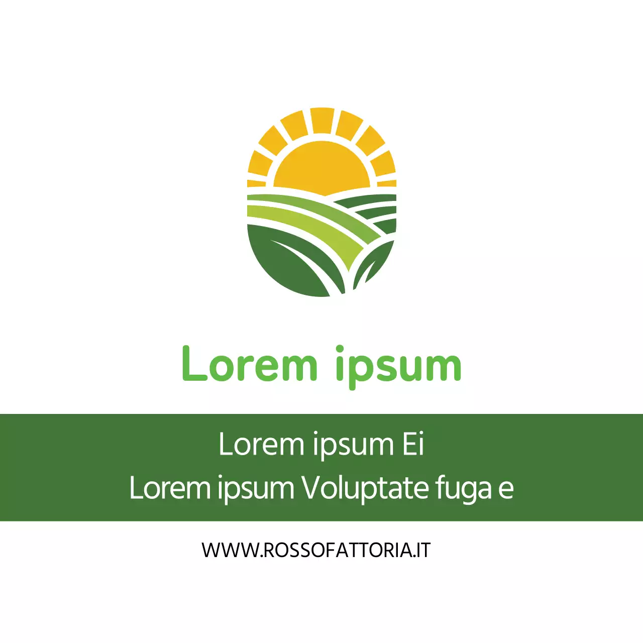 Illustrazione verde Neat Farm