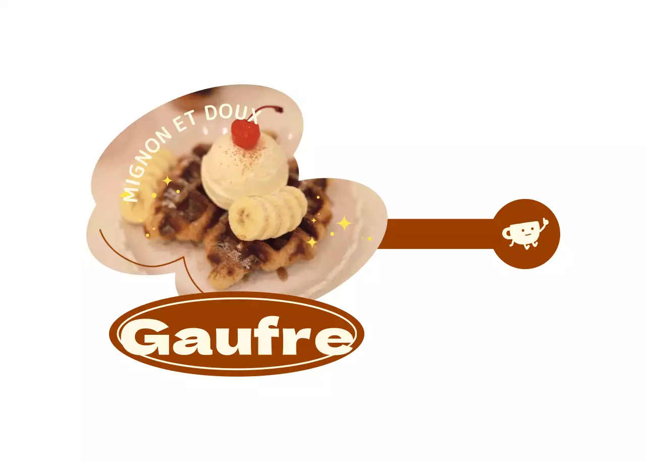 Orienter les menus des desserts avec des concepts mignons et colorés