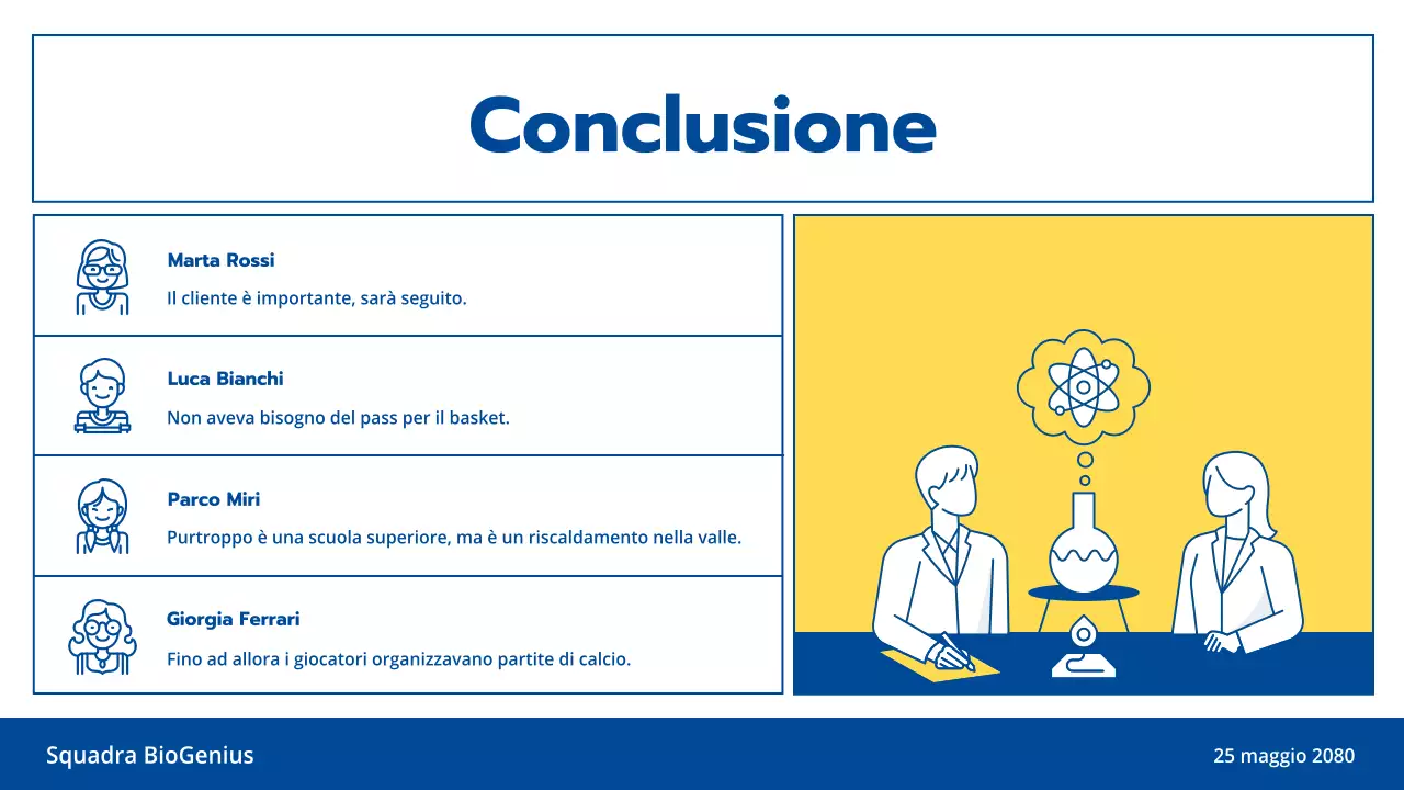 Luce blu e giallo linea illustrazione pulita scienza esperimento educazione classe tema di presentazione