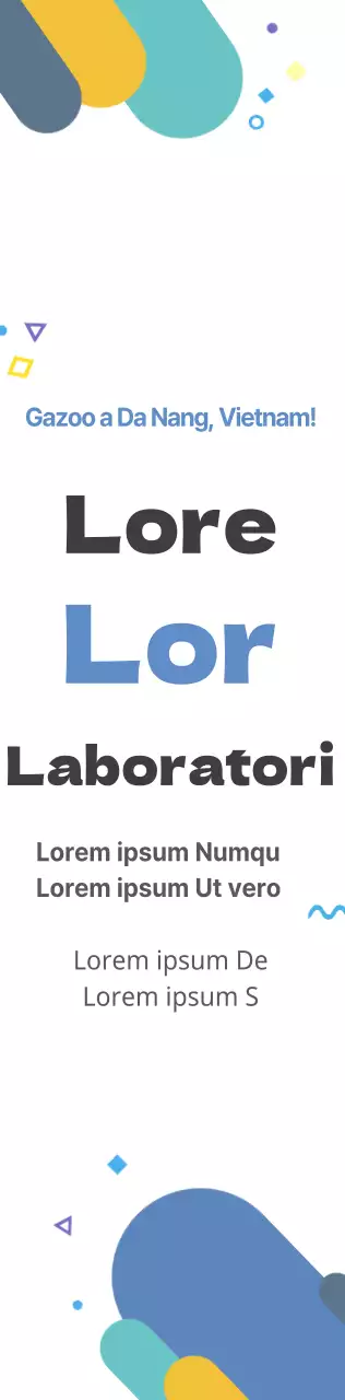 Uno stile pulito e carino in azzurro e nero Informazioni di laboratorio per la seconda metà dell'anno