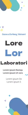 Uno stile pulito e carino in azzurro e nero Informazioni di laboratorio per la seconda metà dell'anno