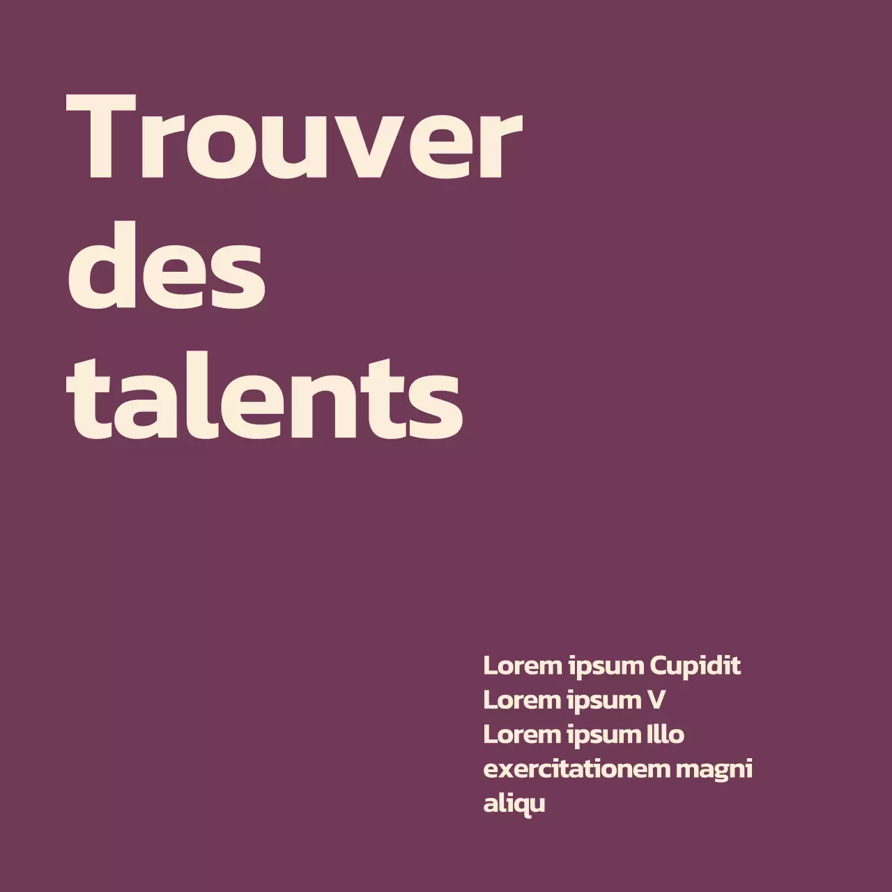 Recrutement