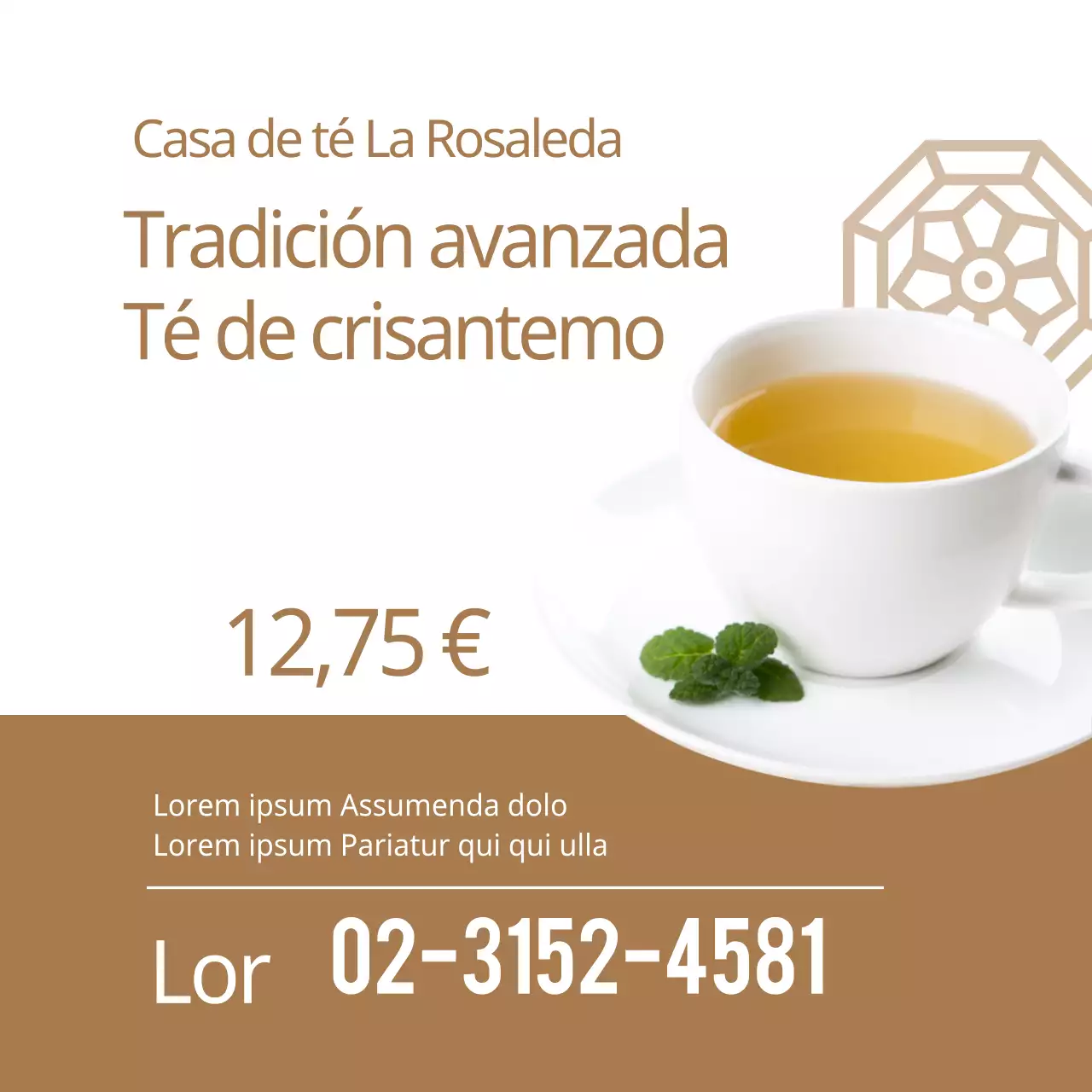 Té de crisantemo tradicional de lujo