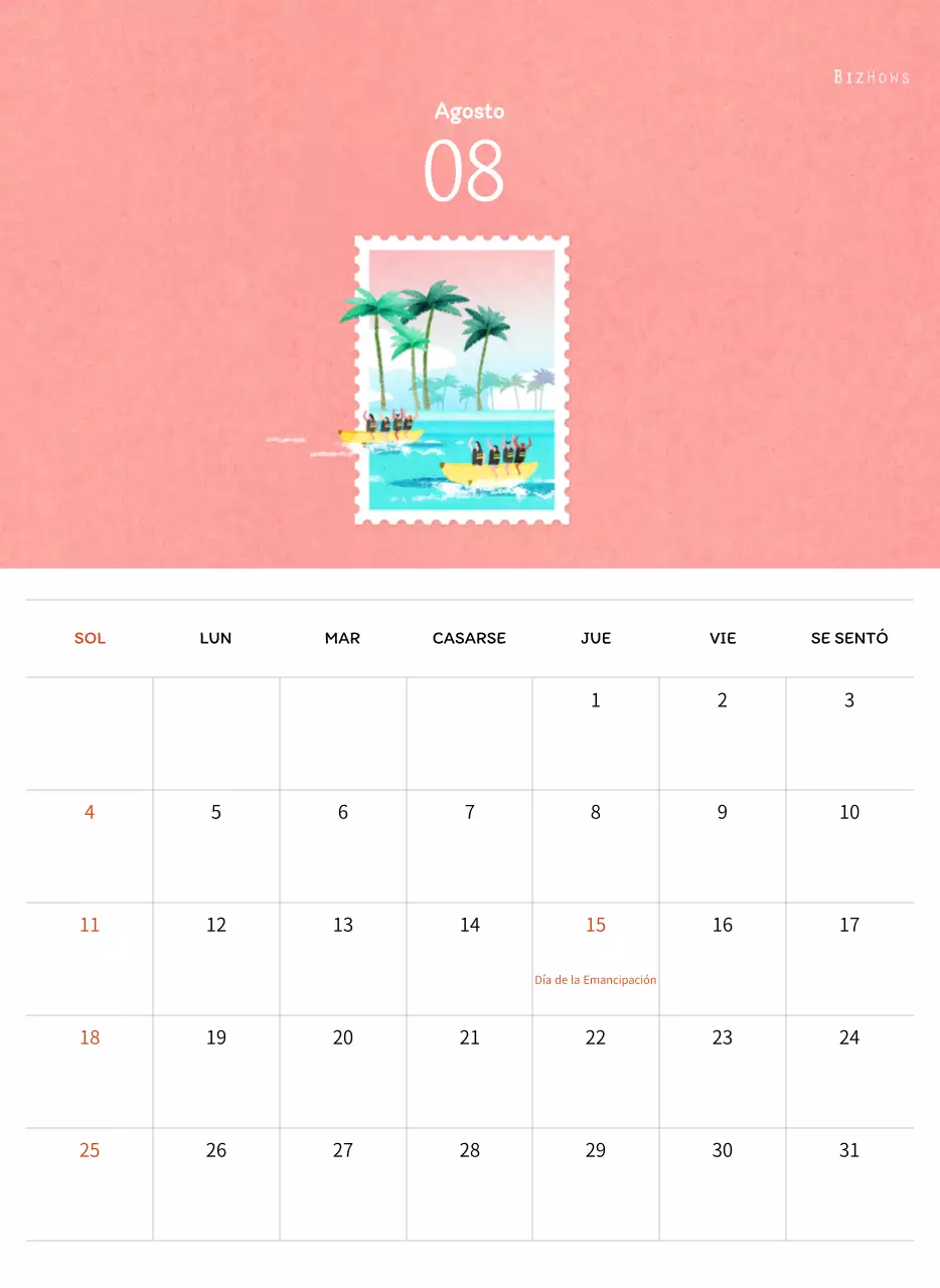 Ilustraciones de sellos con un concepto cálido