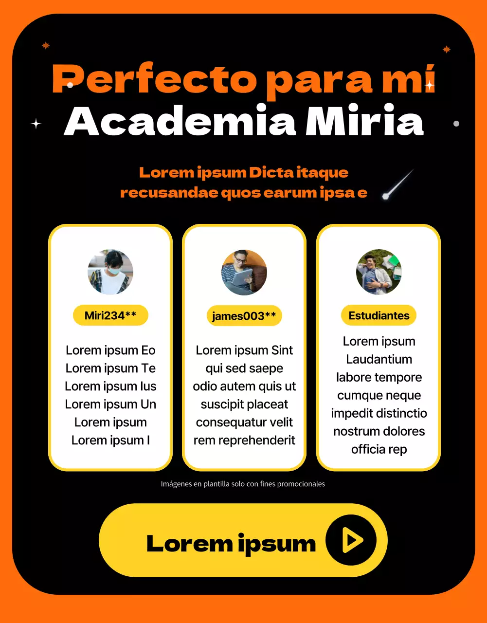 Un concepto del espacio exterior con toques naranjas Presentación de una escuela de transferencia única y divertida