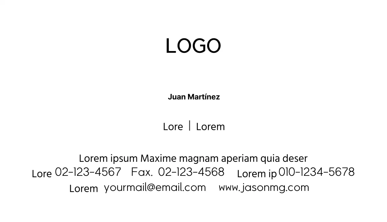 Tarjeta de visita de empresa de desarrollo de soluciones