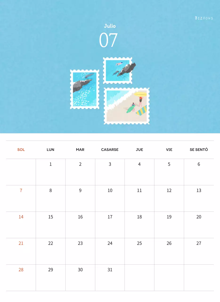 Ilustraciones de sellos con un concepto cálido