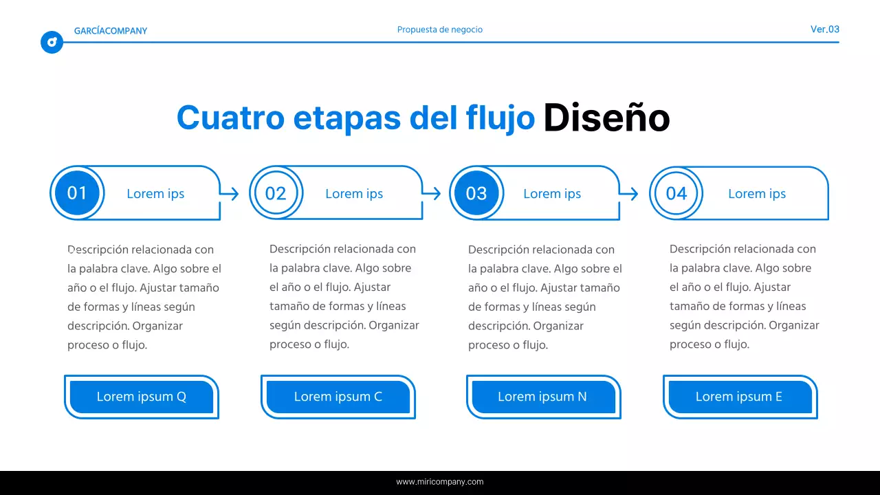 Informe de resaltado de texto simple en azul y blanco