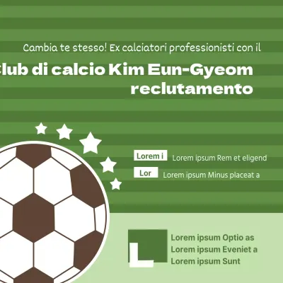 Reclutamento di soci per una squadra di calcio