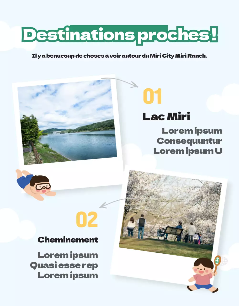 Présentation de l'expérience illustrée du ranch