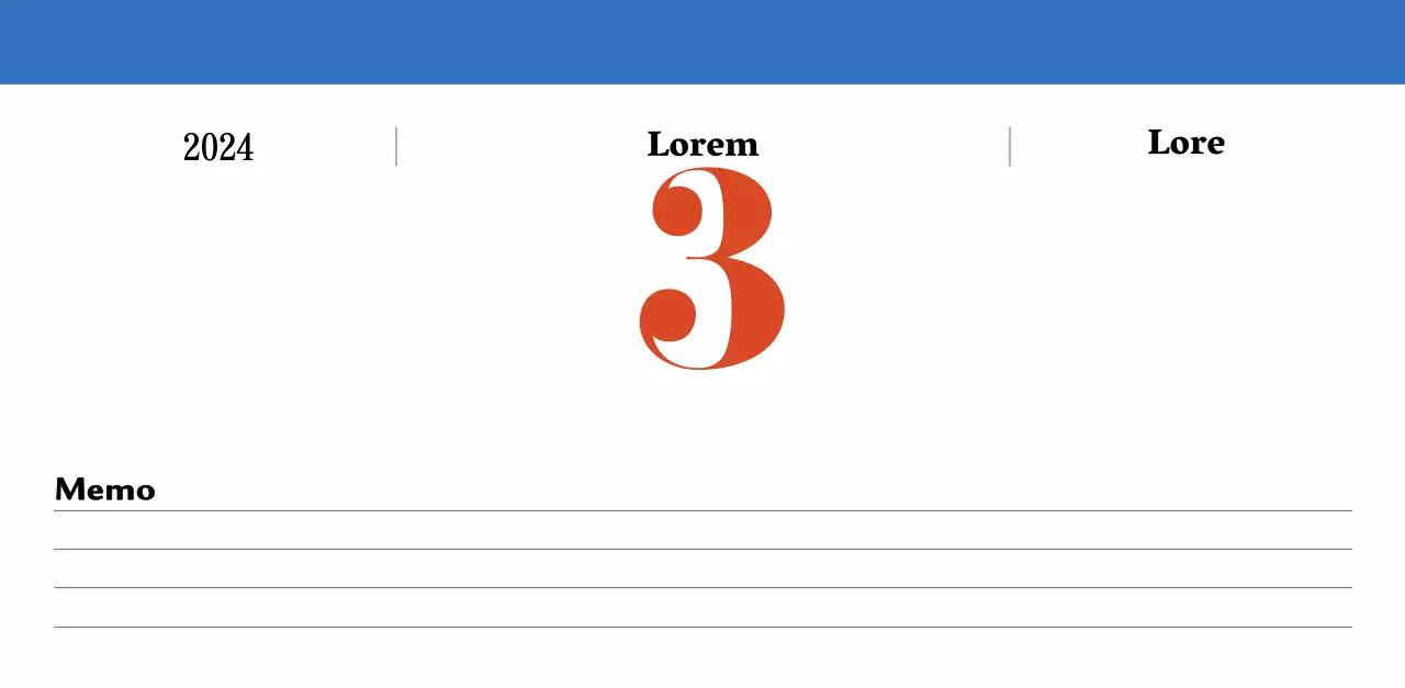 Retro-Konzept Nostalgie-Kalender in rot und blau