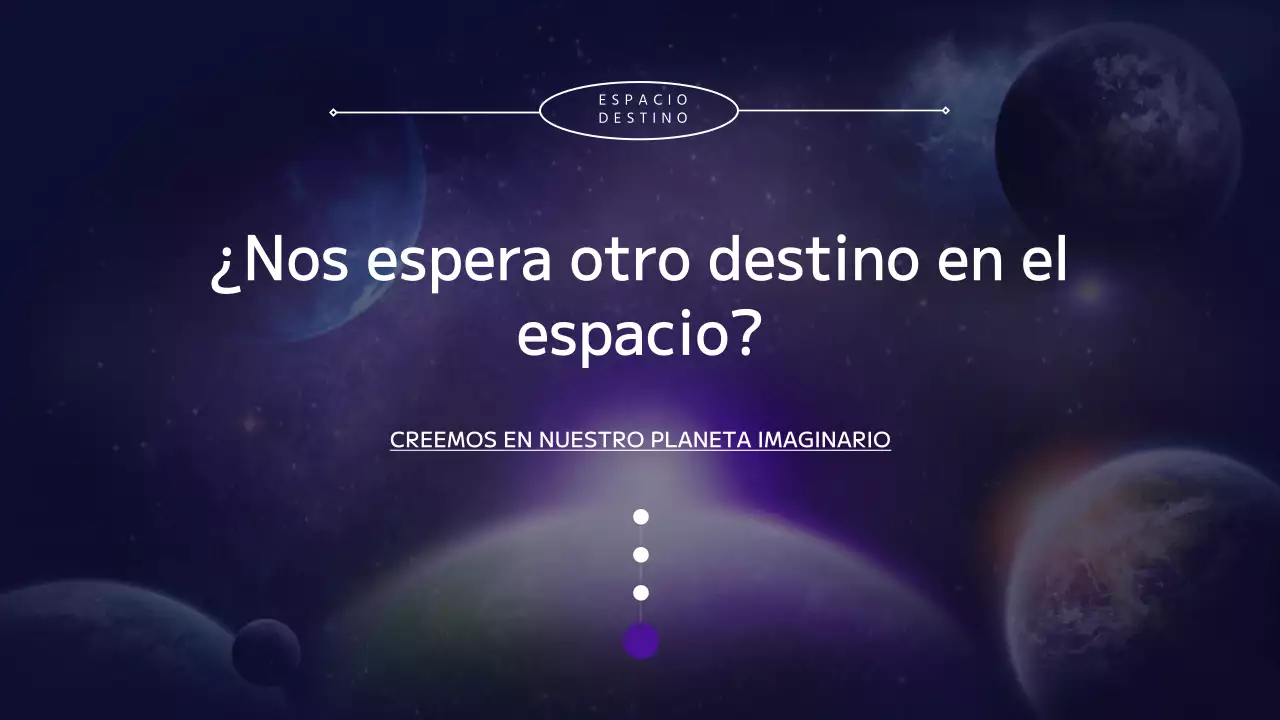 Explorar el universo, los planetas y la Tierra en púrpura y negro