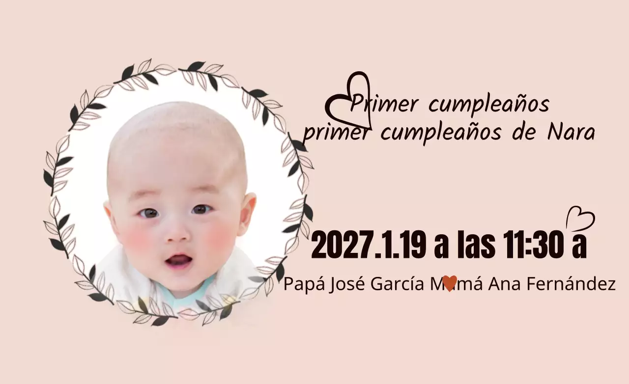 Primera fiesta de cumpleaños