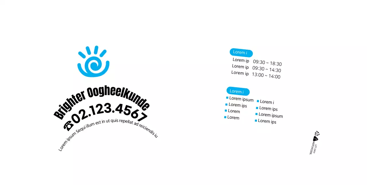 Wit Blauw Eenvoudig Ziekenhuis Oogheelkunde