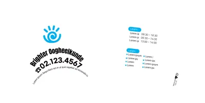 Wit Blauw Eenvoudig Ziekenhuis Oogheelkunde