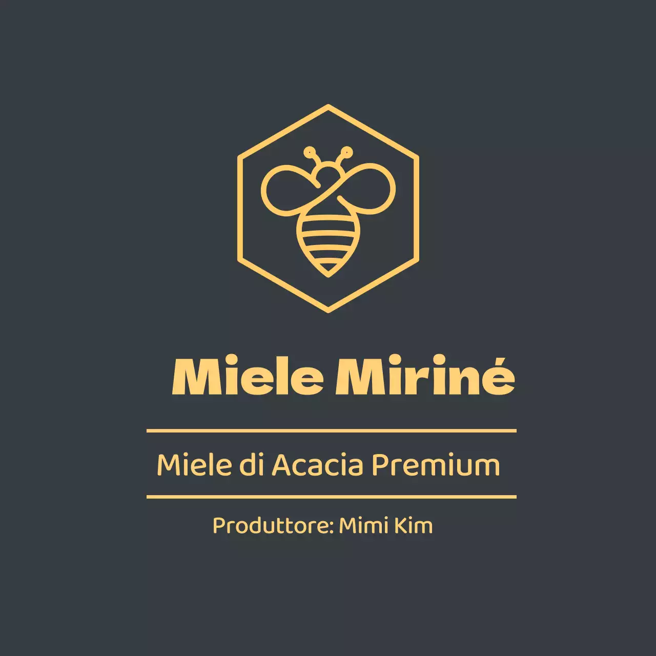 Illustrazione gialla di apicoltura ordinata miele