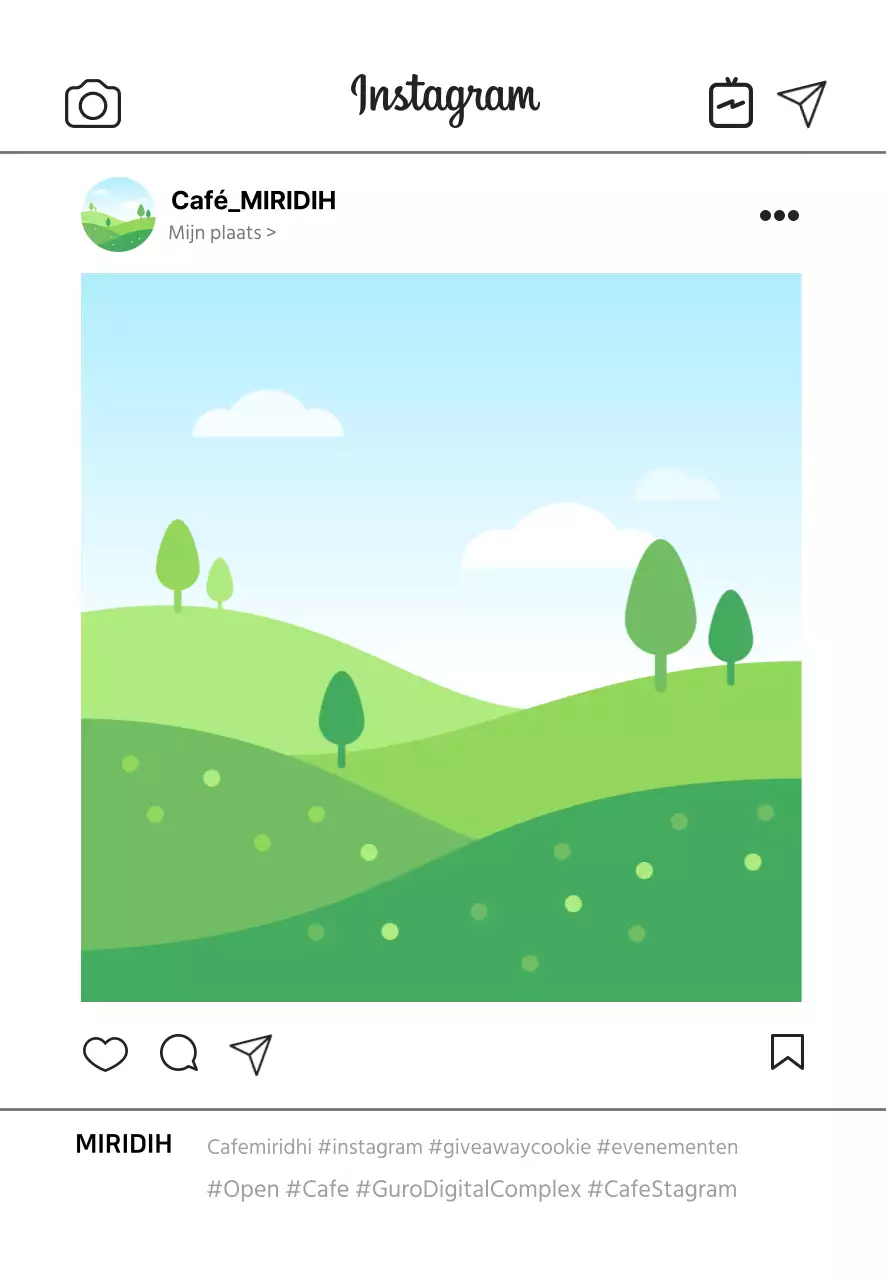 Witte Instagram eenvoudige promotie