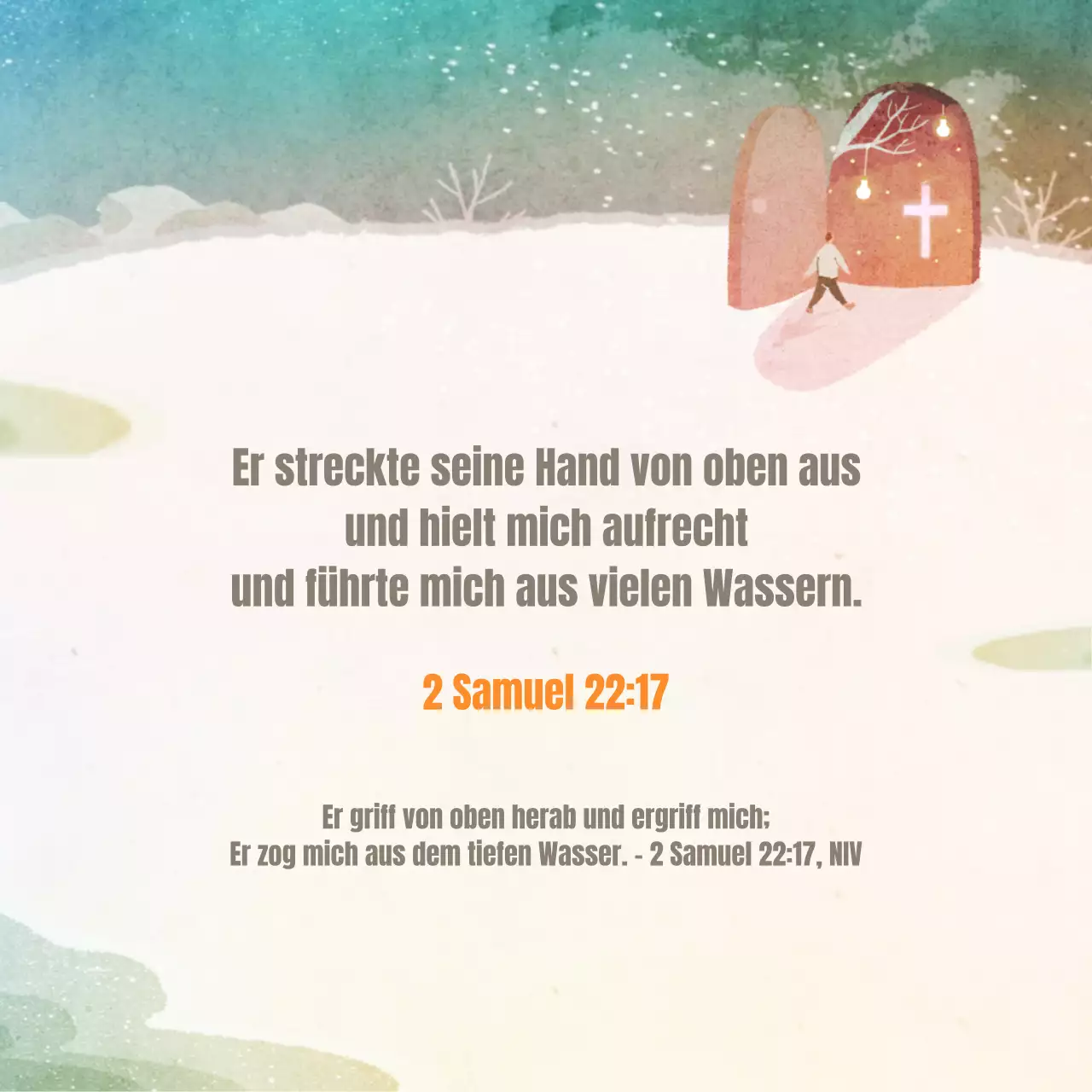 Aquarell Konzept Kirche Grußkarten