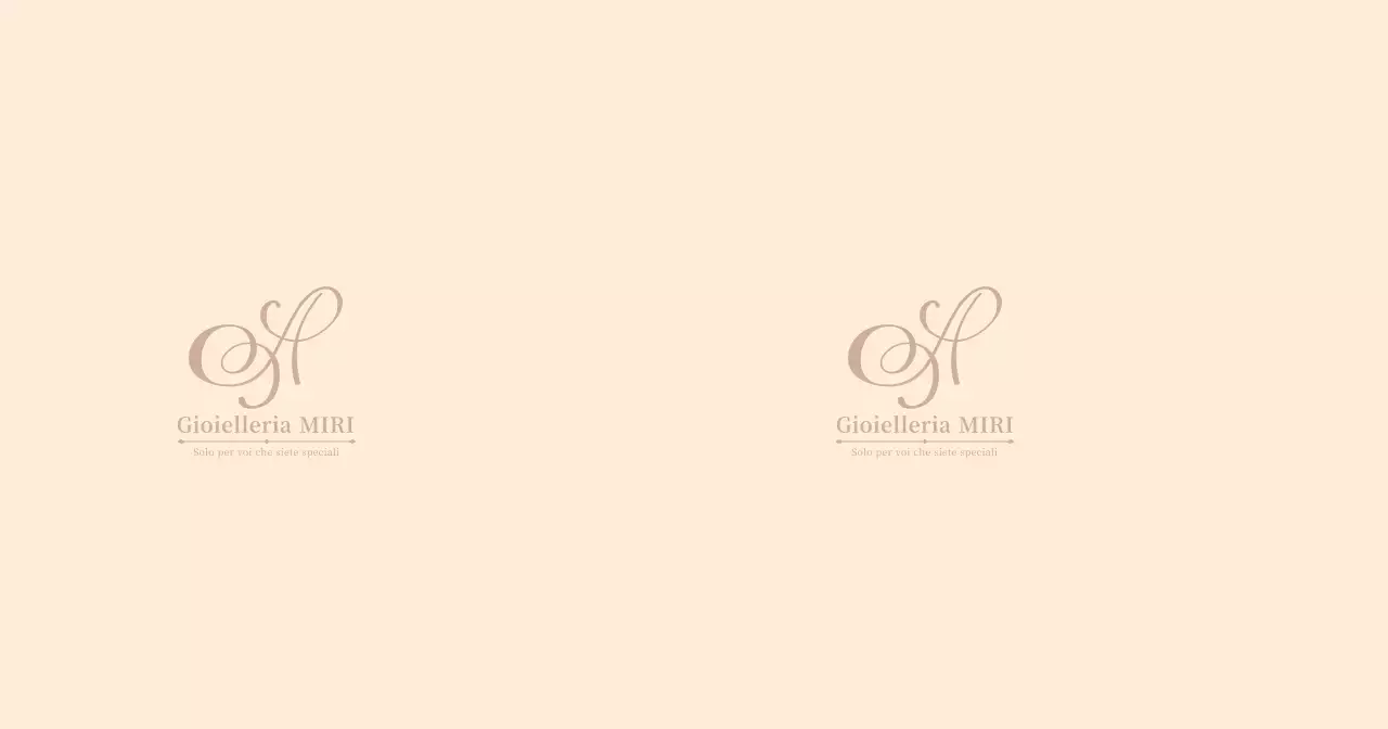 Gioielleria con logo semplice beige